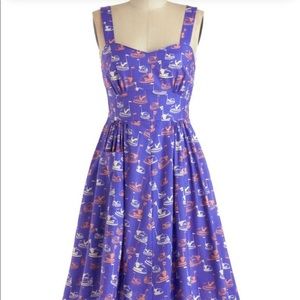 Bea &  Dot by ModCloth bumper car print dress.